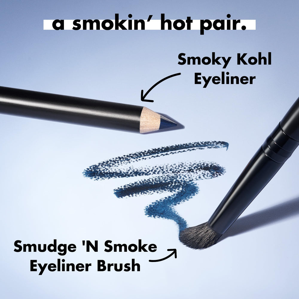 Elf Smudge N Smoke brush with FSC wood handle for sustainable design.