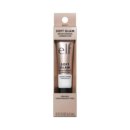 e.l.f. Soft Glam Brightening Corrector hibiscus-hyaluronic blend benefits.