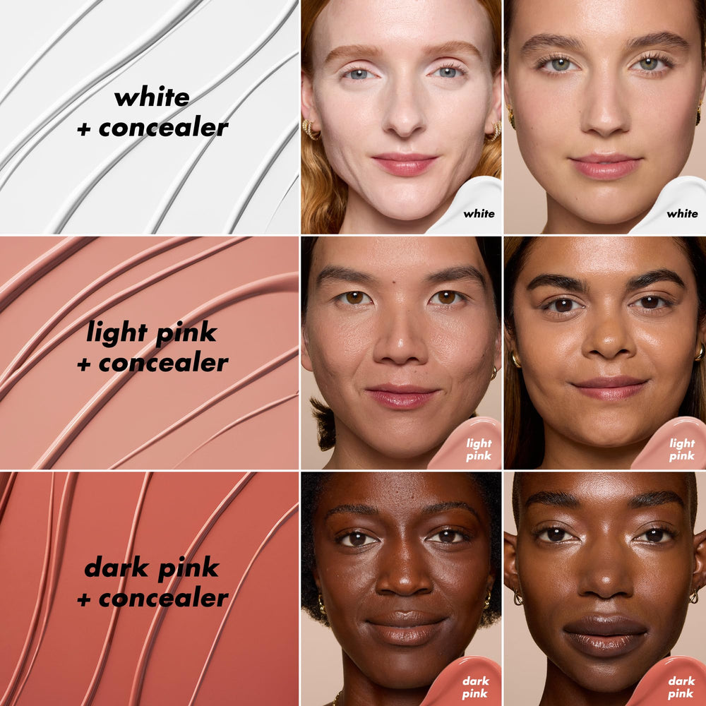 e.l.f. Brightening Corrector white swatch for subtle radiance and even tone.