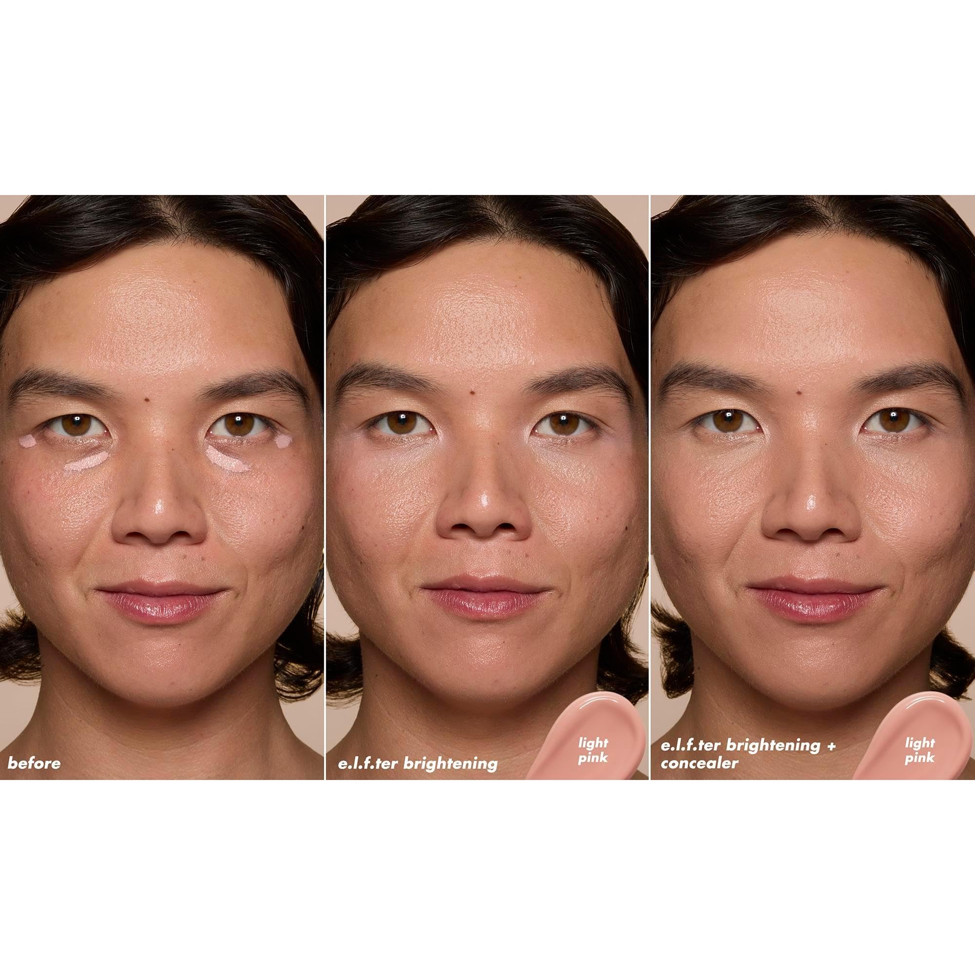 Pairing with Soft Glam Satin Concealer for under-eye discoloration management.