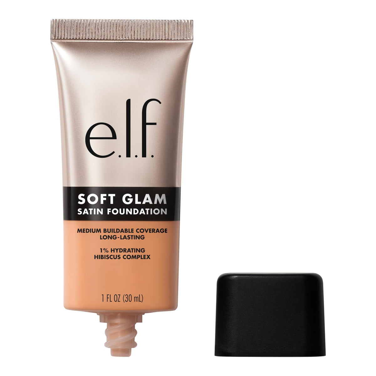 e.l.f. Soft Glam Foundation bottle showing satin finish for all-day wear