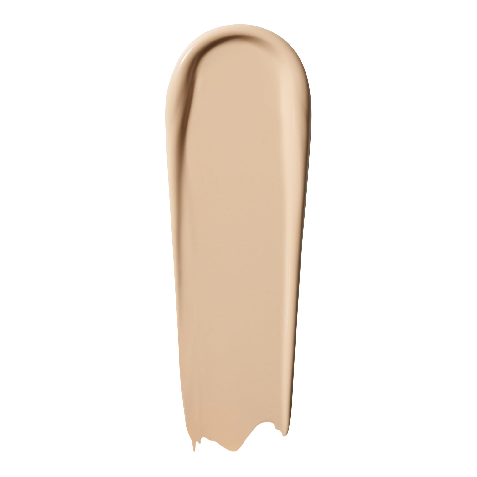 e.l.f. Soft Glam Foundation swirl swatch showing buildable medium coverage