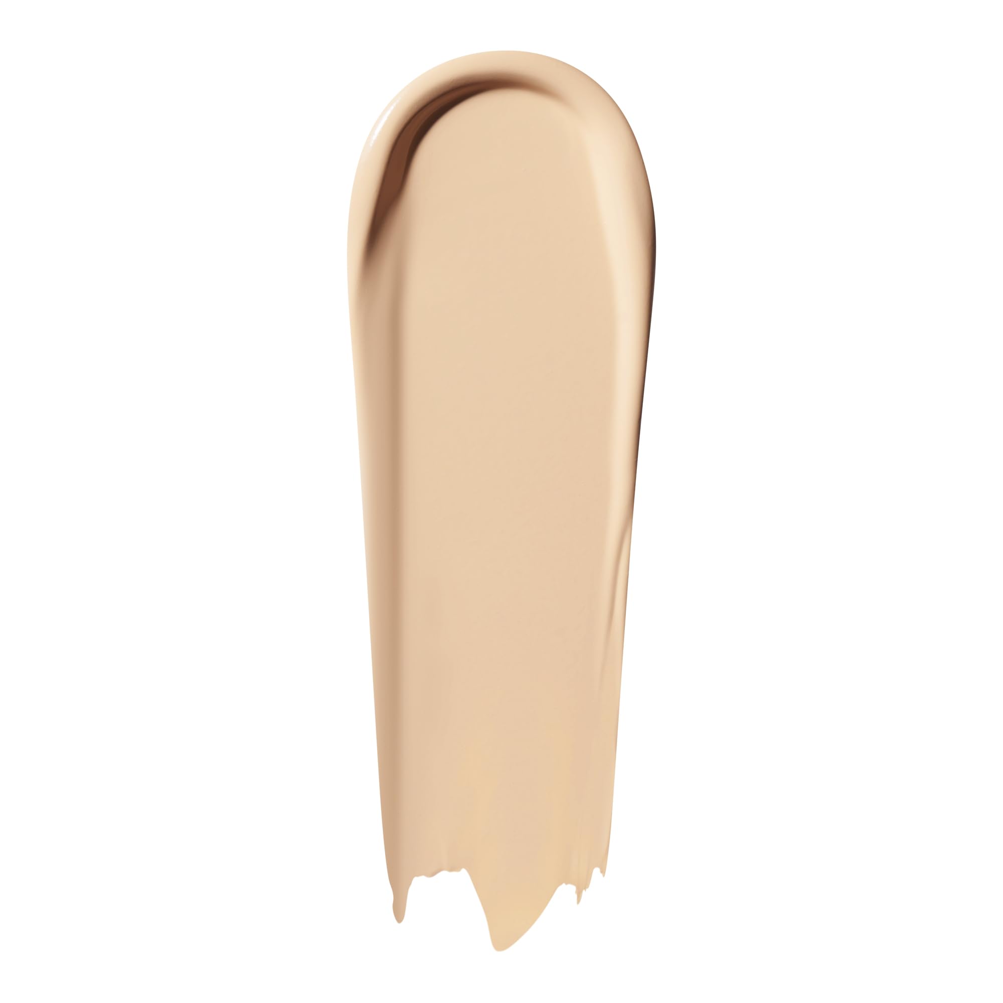 e.l.f. Soft Glam Foundation texture swatch showing medium buildable coverage