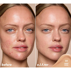 e.l.f. Soft Glam Satin Concealer hibiscus complex illustration emphasizes hydration.