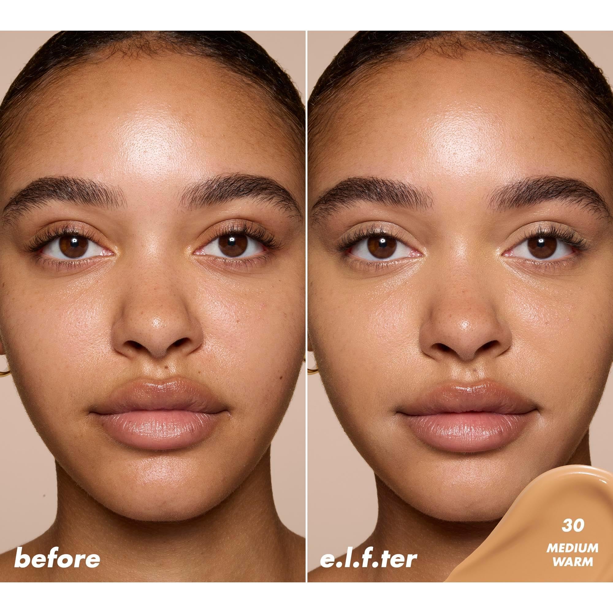 Concealer enriched with hibiscus and hyaluronic acid for hydration.