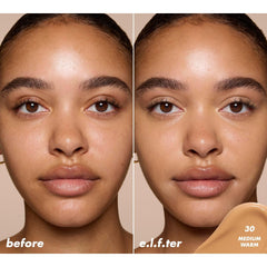 Concealer enriched with hibiscus and hyaluronic acid for hydration.