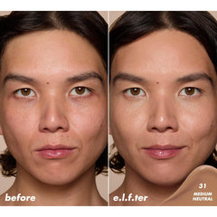 e.l.f. Soft Glam Satin Concealer packaging front with vegan and cruelty-free credentials.