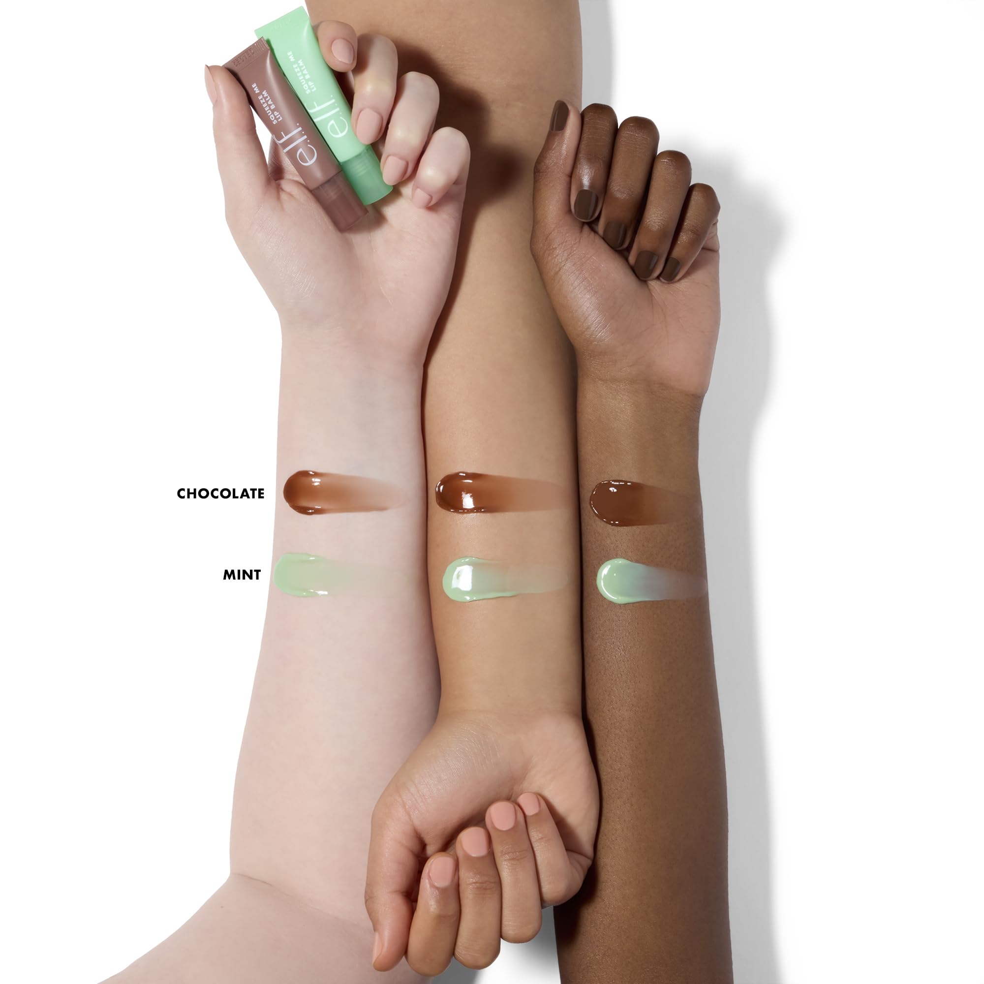 e.l.f. Squeeze Me Lip Balm, aplicador-angulo: aplicacion precisa sobre la marcha.