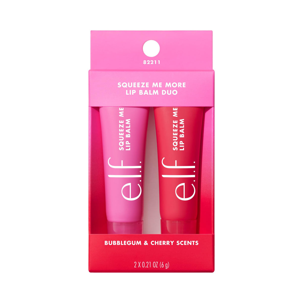 e.l.f. Squeeze Me Lip Balm Duo, empaque compacto para retoques rápidos