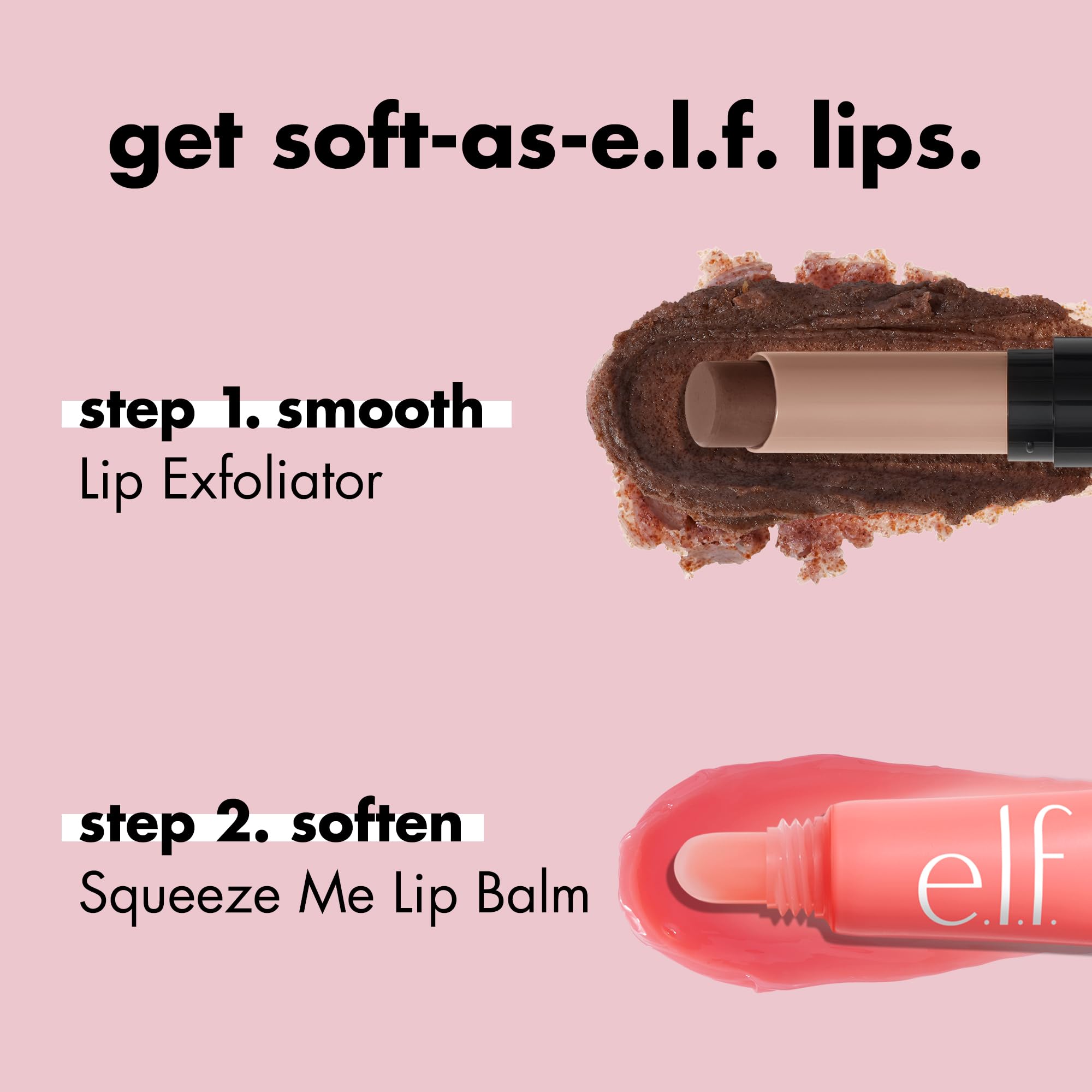 e.l.f. Squeeze Me lip balm in travel-friendly squeeze tube.