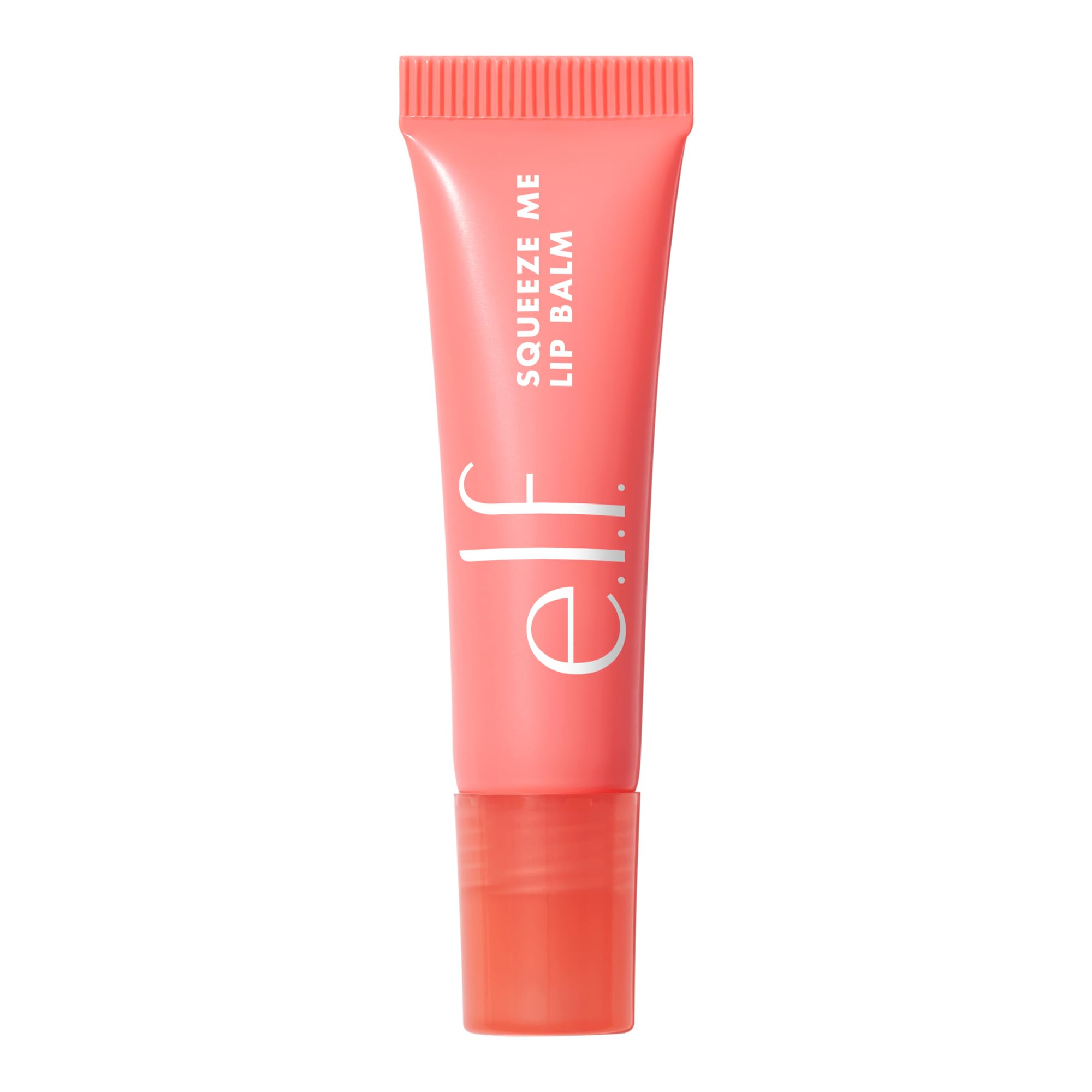 e.l.f. Squeeze Me Lip Balm sheer-color swatch on lips.