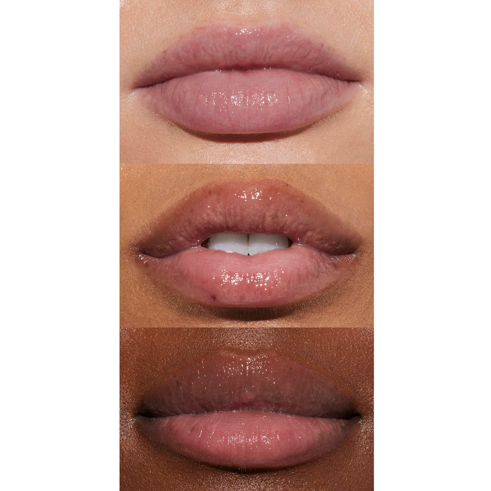 e.l.f. Squeeze Me lip balm with sheer tint on lips.