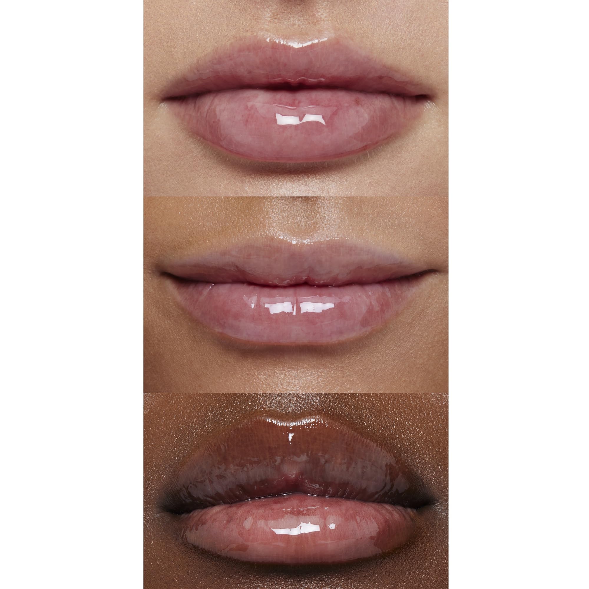 e.l.f. textura no pegajosa para labios, sensación ligera durante todo el día.