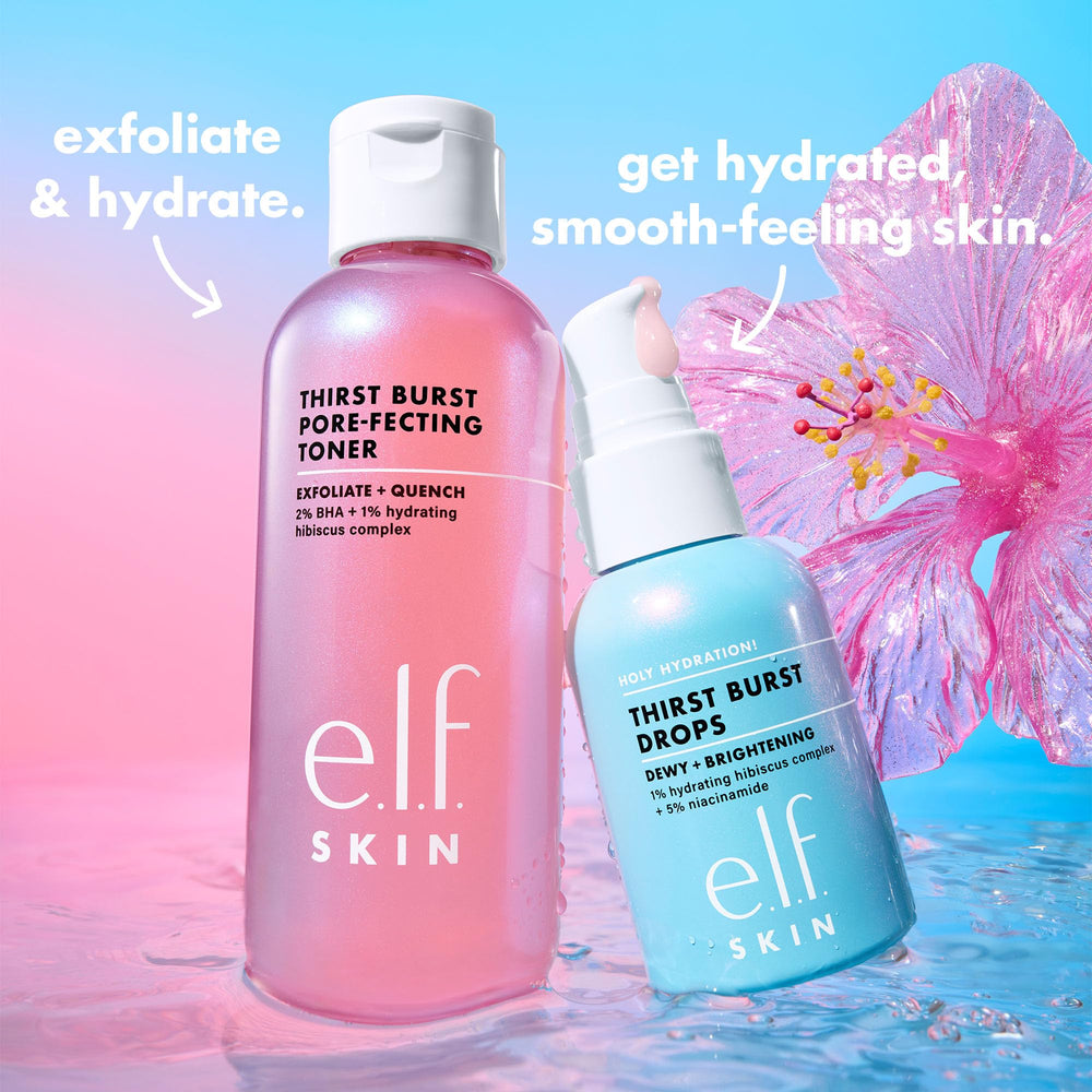 e.l.f. Thirst Burst Toner daily routine step for radiant skin.