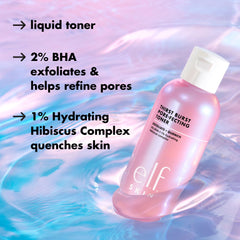 e.l.f. Thirst Burst Toner texture smoothing highlights refined pores and glow.