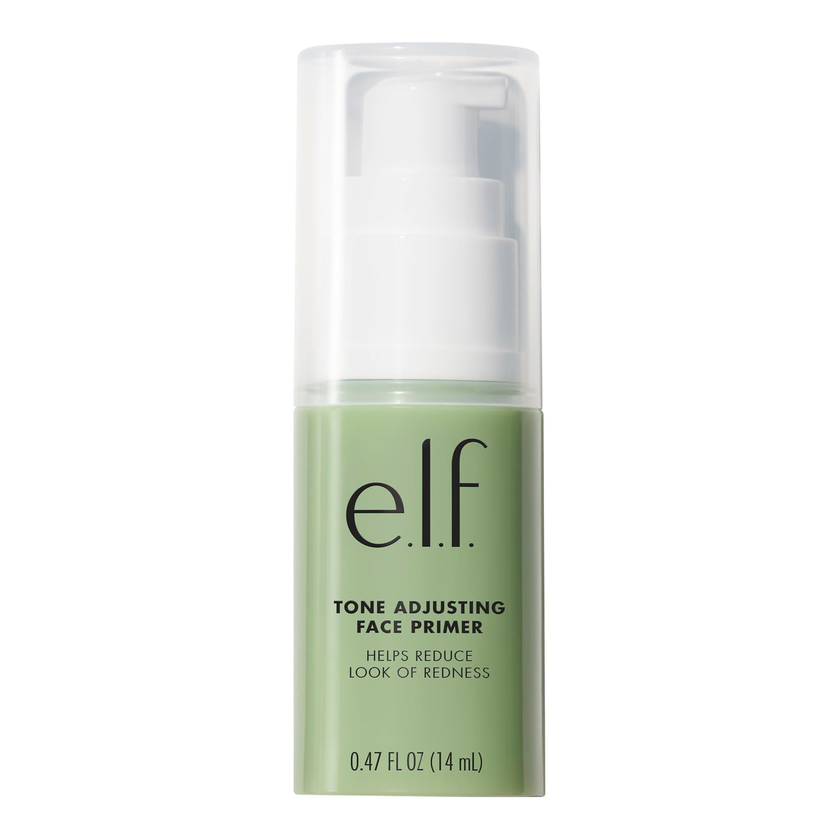 e.l.f. Tone Adjusting Primer, botella: neutraliza rojeces y uniforma el tono.