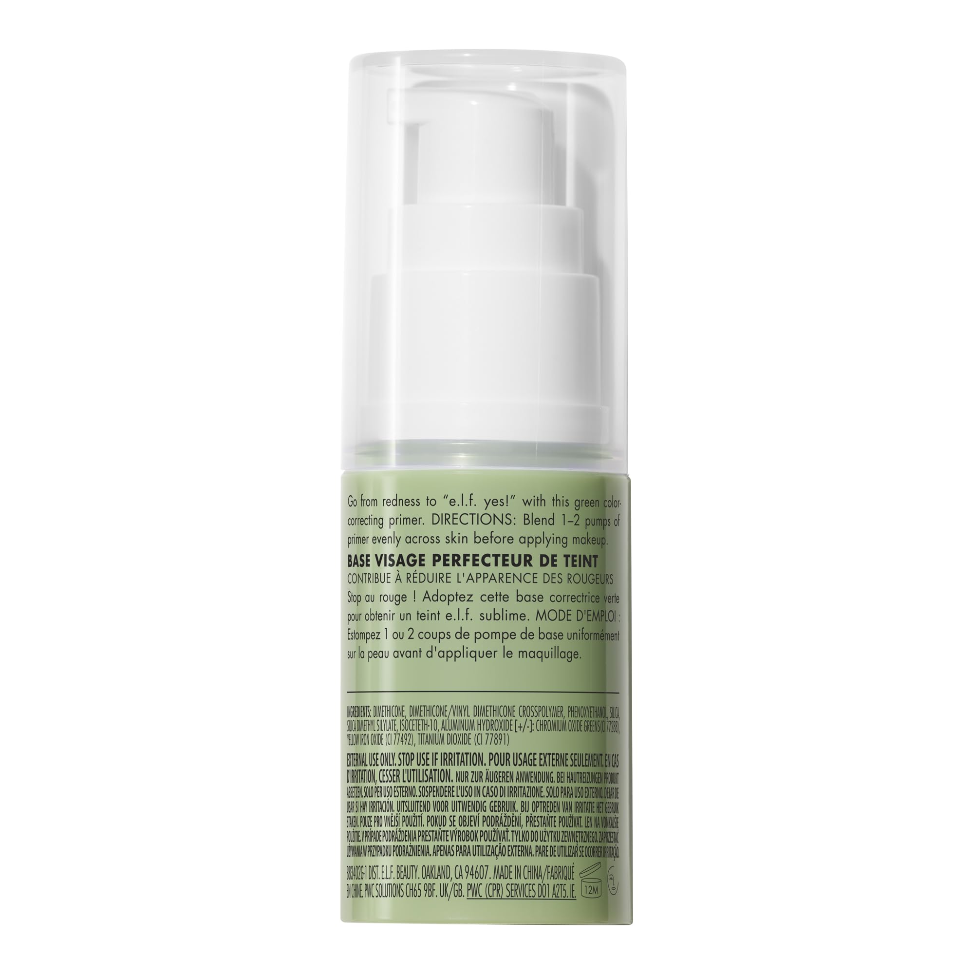 e.l.f. Tone Adjusting Primer, vegano y libre de crueldad: cuidado de la piel consciente.