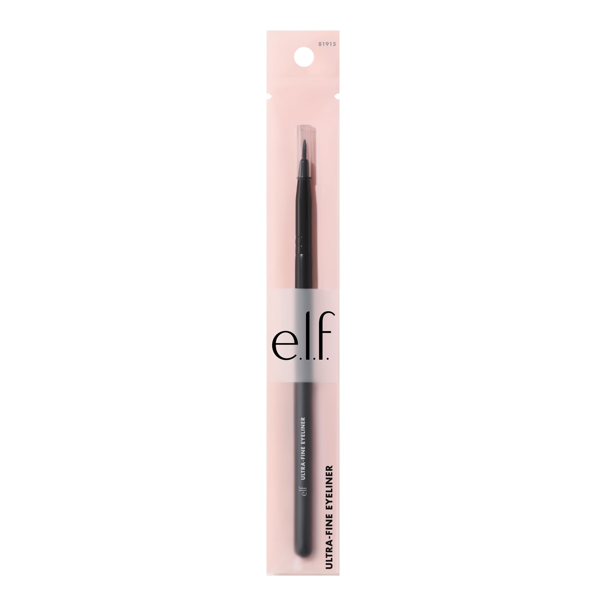 e.l.f. Ultra-Fine Eyeliner Brush creating a precise kohl stroke.
