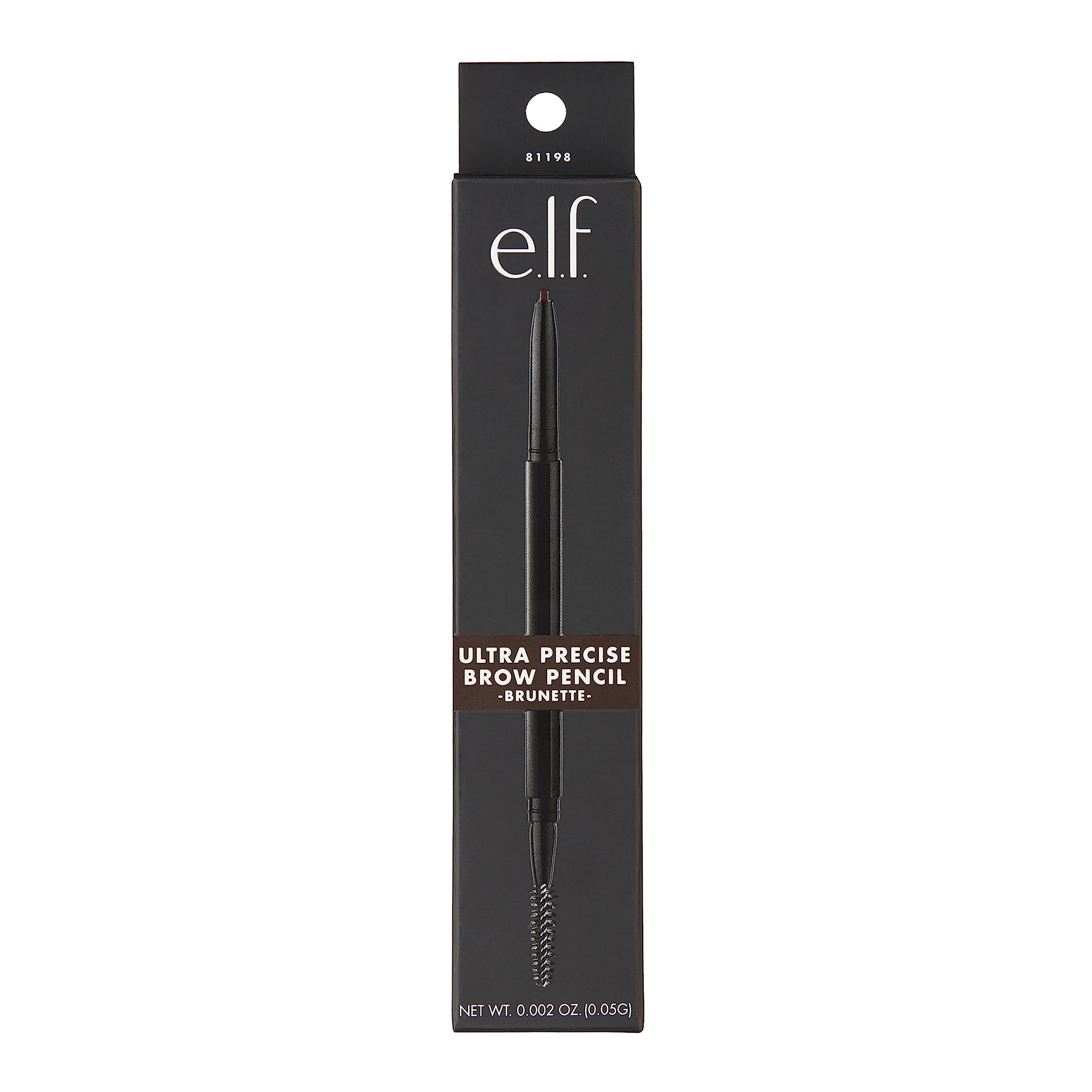 e.l.f. Ultra Precise Brow Pencil closeup shows precise hair-like strokes for definition.
