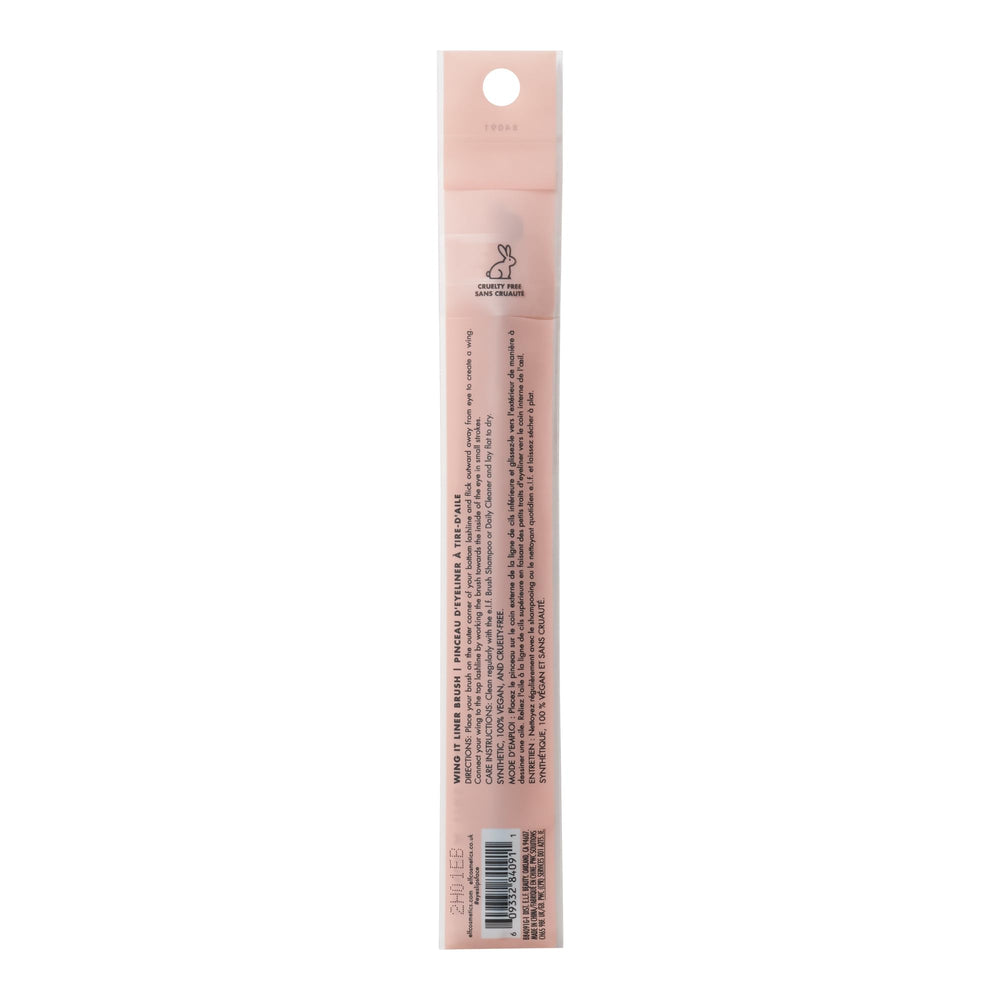 e.l.f. Wing It Liner Brush demonstrating gel eyeliner compatibility for precise control