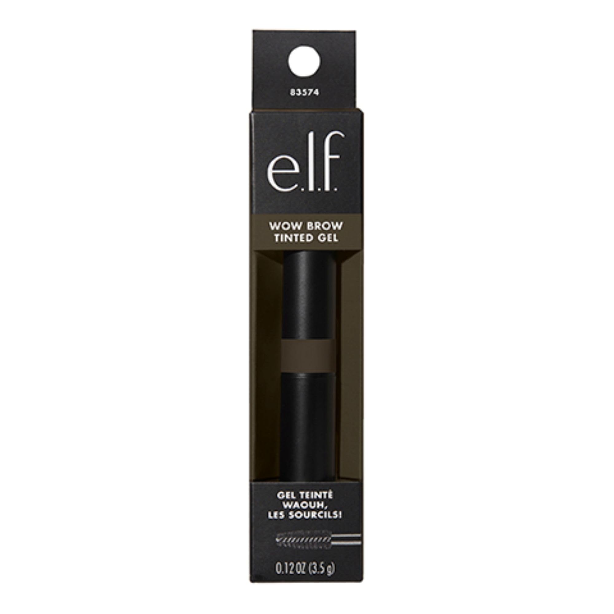 e.l.f. Wow Brow Gel with kaolin clay helps hold brows in place.