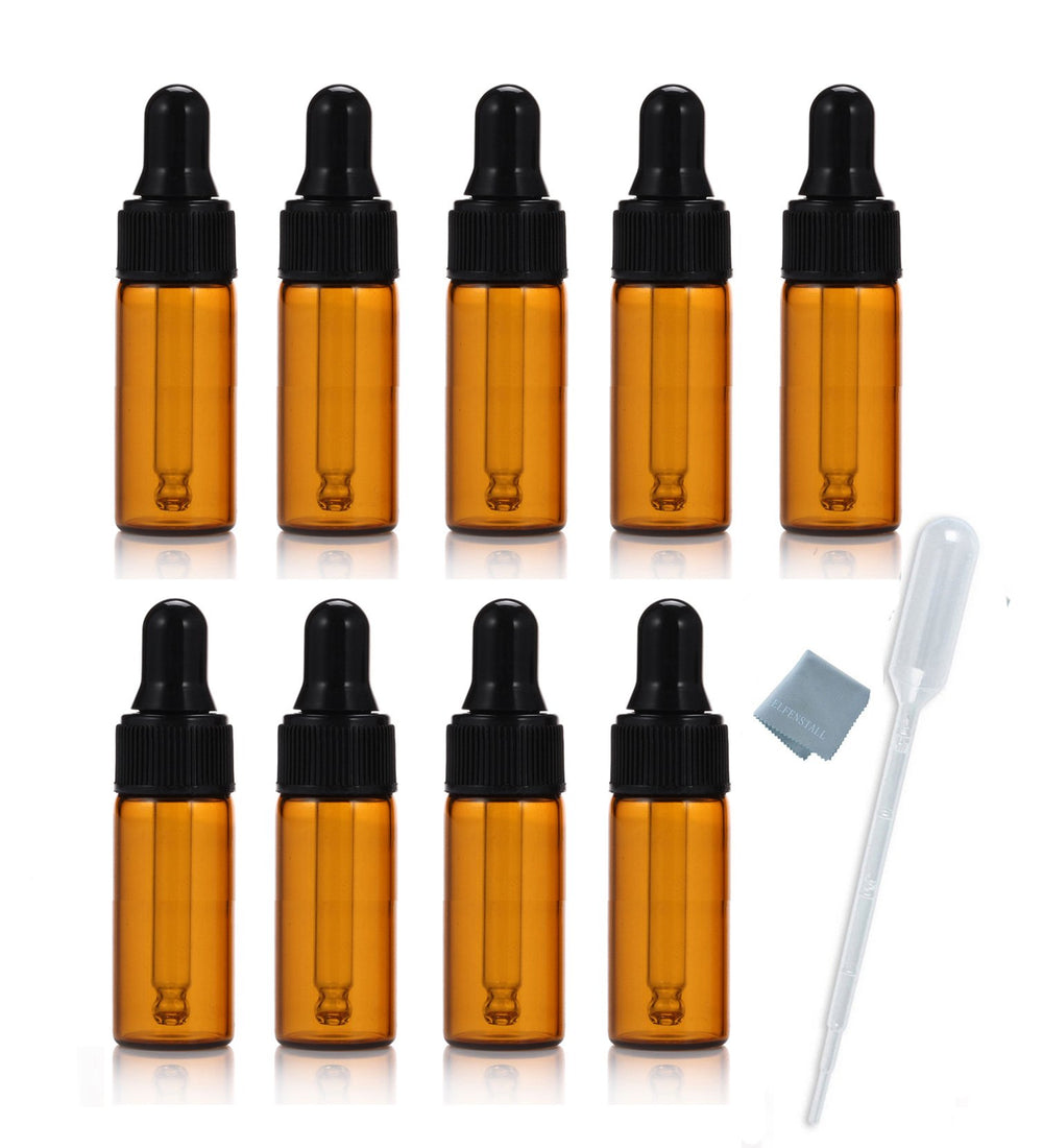 Elfenstall Simple-e amber bottle with dropper preserves essential oils