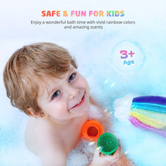 Elfinbay bombas arcoíris para niños, colores sorpresa y uso prolongado.