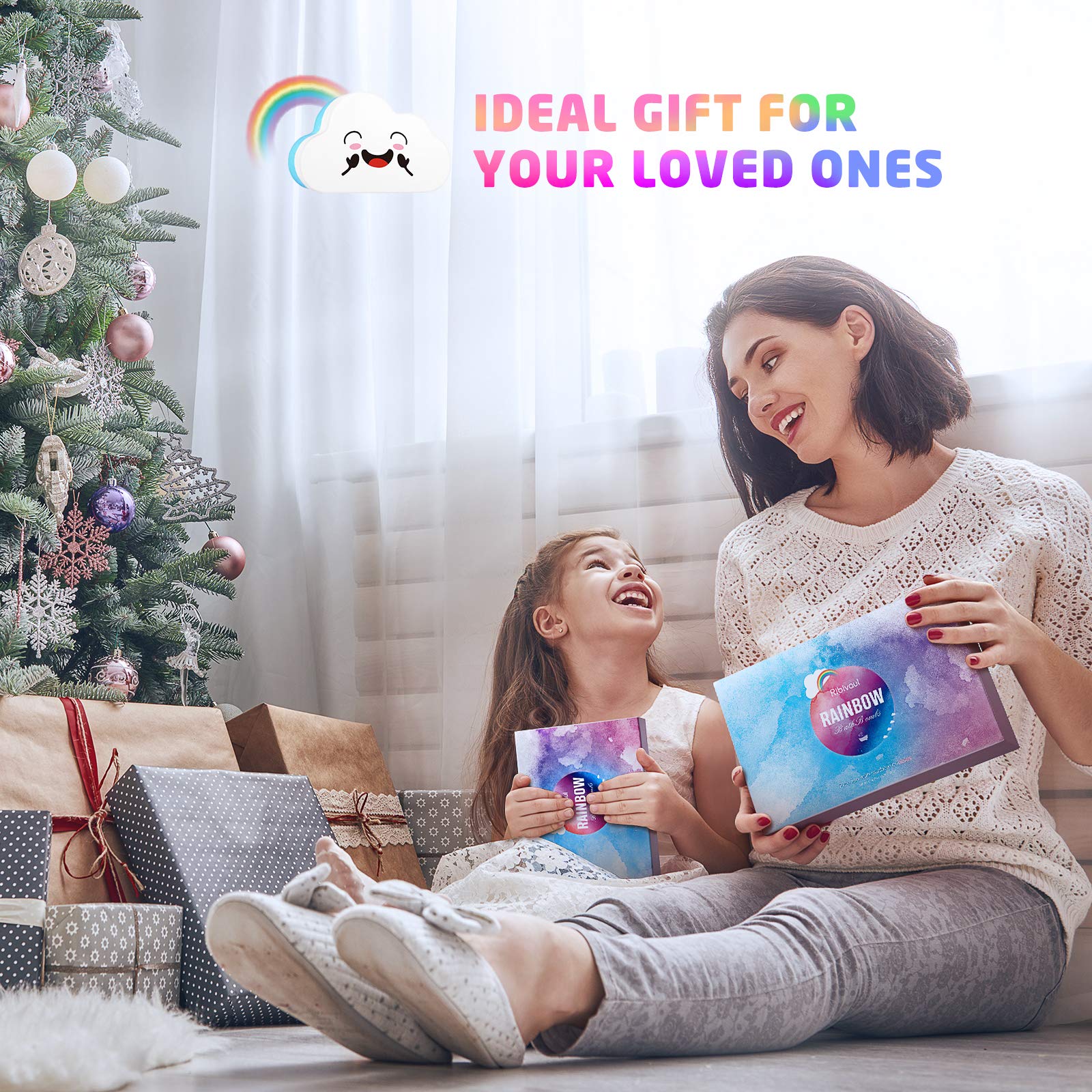Bombas arcoíris Elfinbay, sin irritantes, aptas para piel de niños.