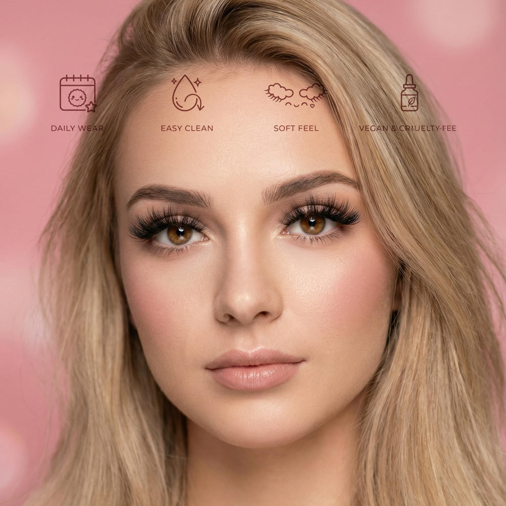 Eliace 3D mink cross lashes add volume without heaviness