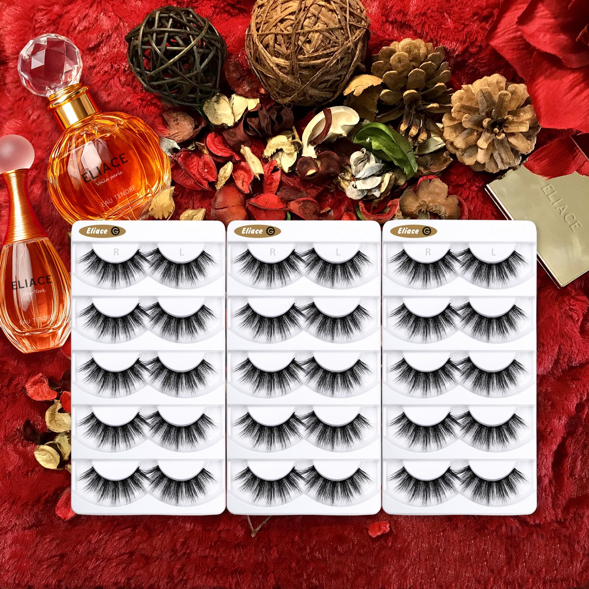 Eliace soft band false eyelashes blend with natural lashes