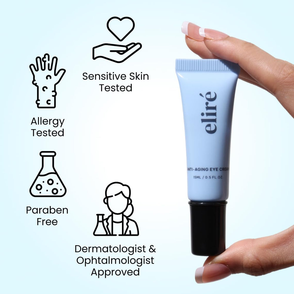 Eliré fragrance-free, hypoallergenic formula for sensitive skin.