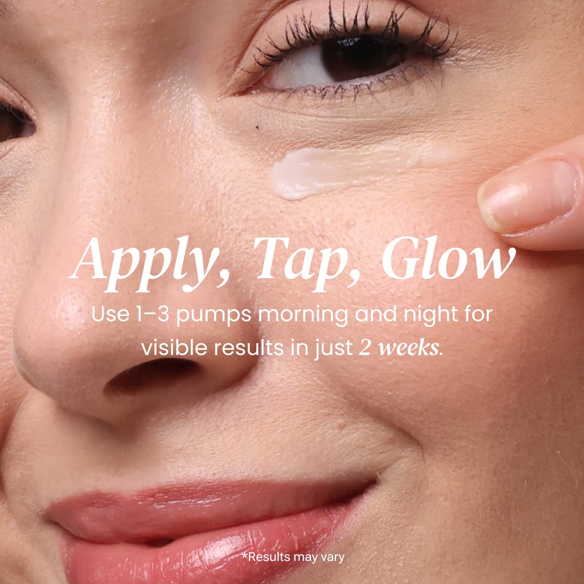Eliré Repair Eye Cream is ready for makeup after quick absorption.