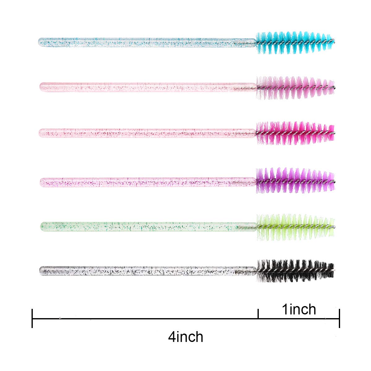 Elisel crystal multicolor eyelash brush for precise, clean lash styling.
