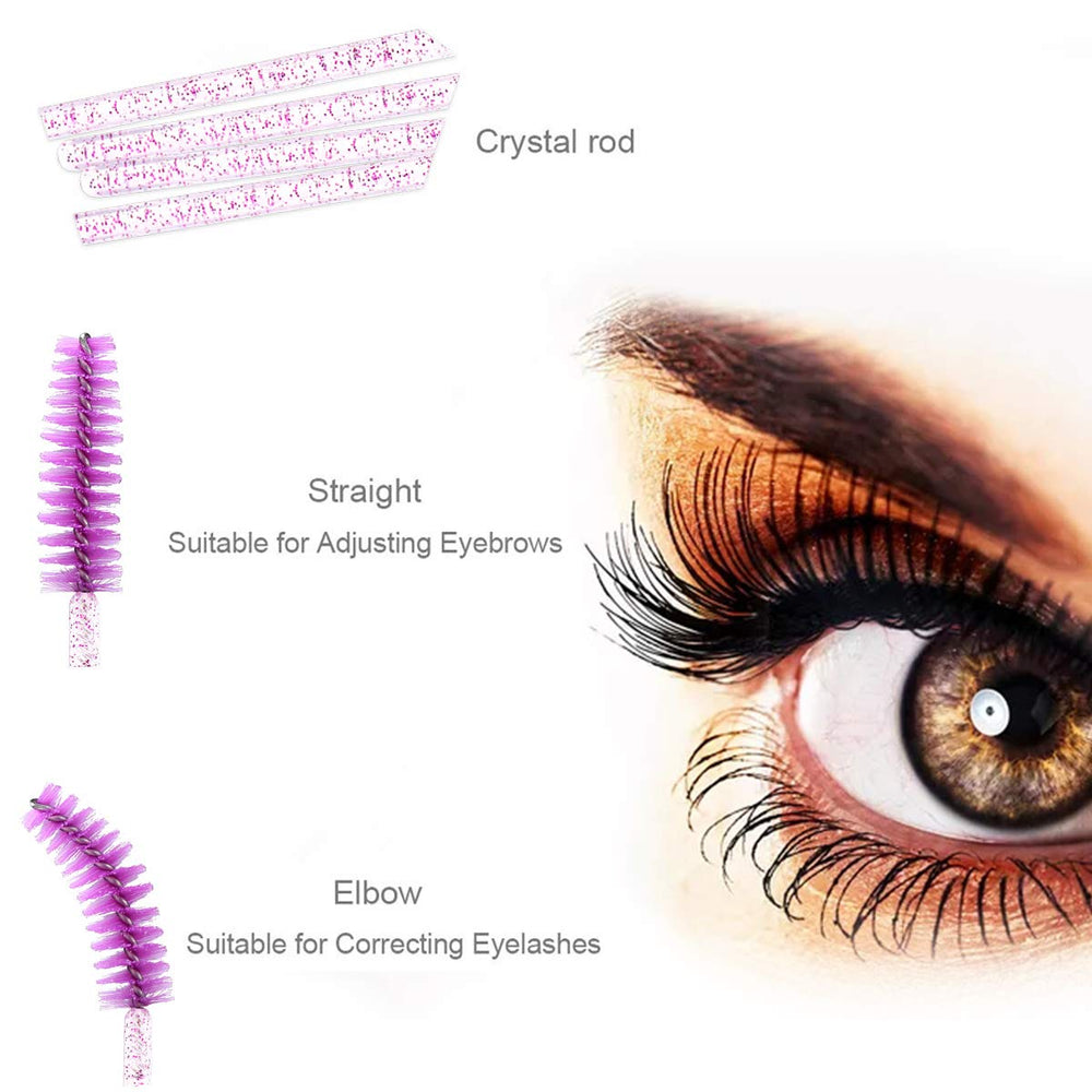 Elisel eyebrow brush tools with crystal design for tidy brow grooming.