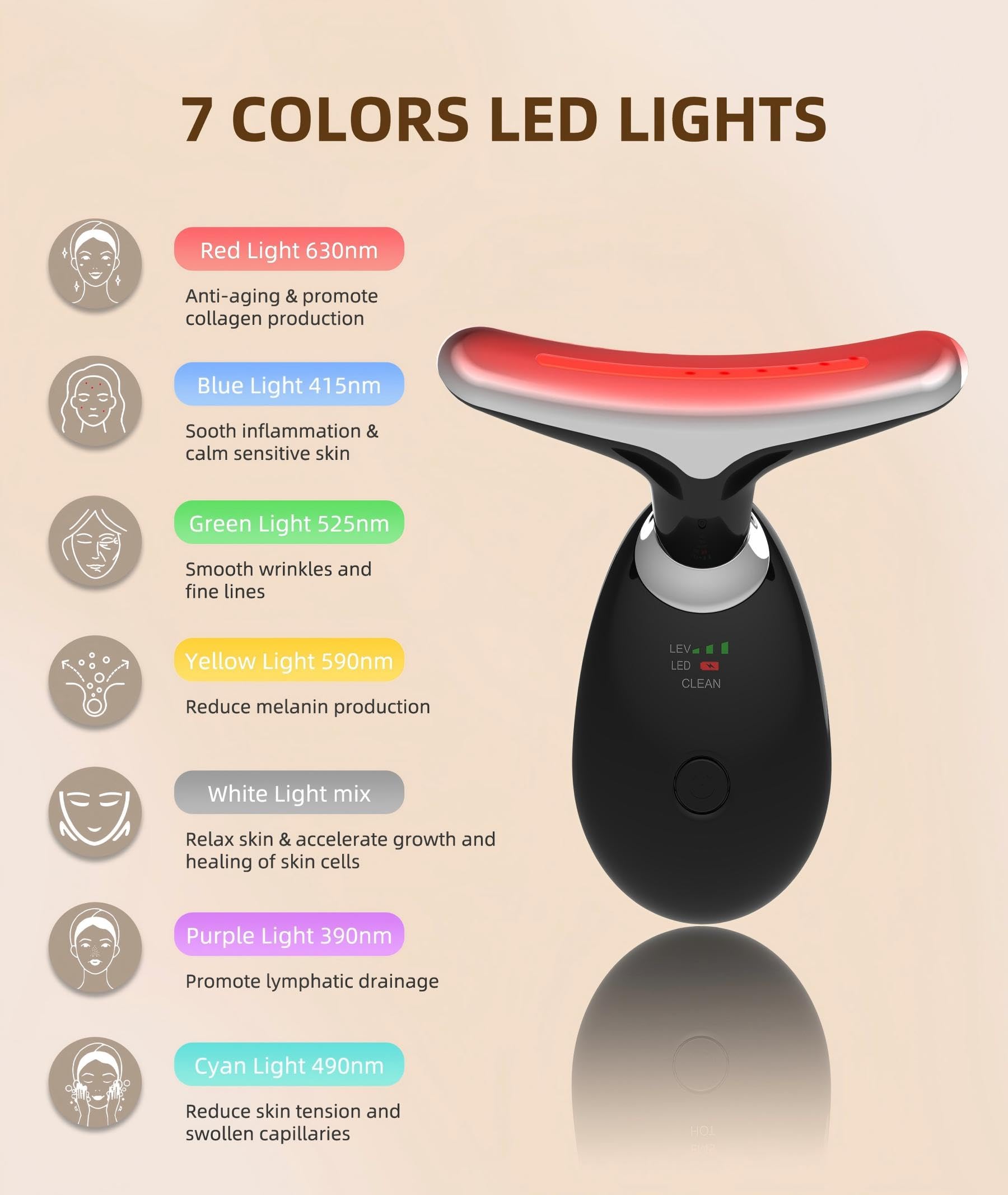 ELISHINE 160-degree curved massager glides smoothly for contour definition.