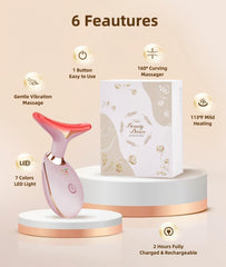 ELISHINE 7-color LED massager for facial contours supports firming.