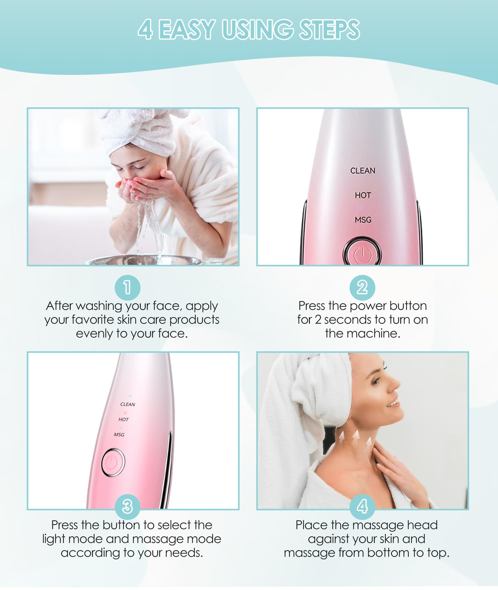 ELISHINE compact massager is travel-ready for skincare on the go
