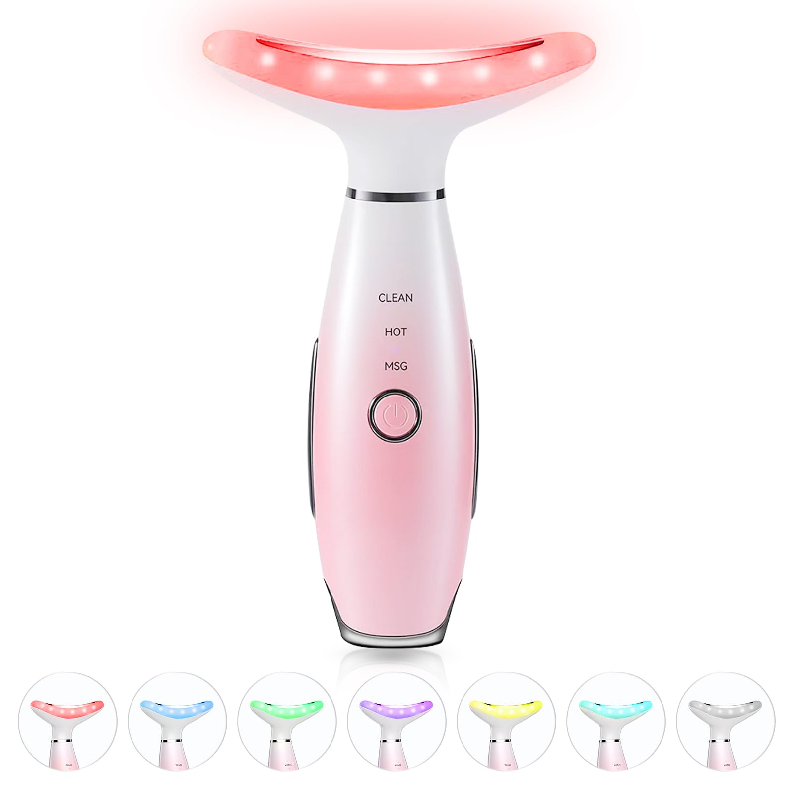 ELISHINE neck & face massager front view for a soothing skincare routine