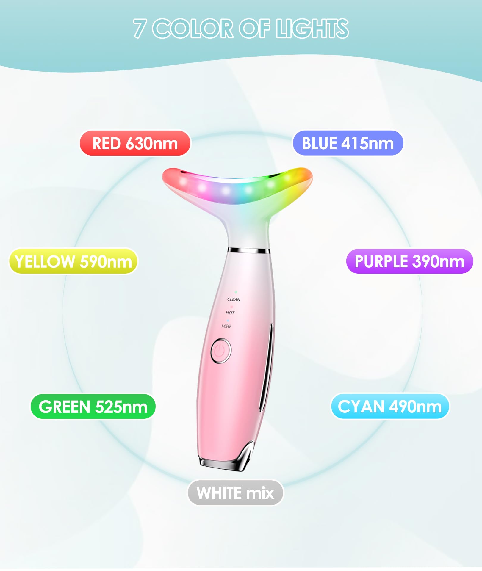 ELISHINE massager with sensor rings for precise skin contact