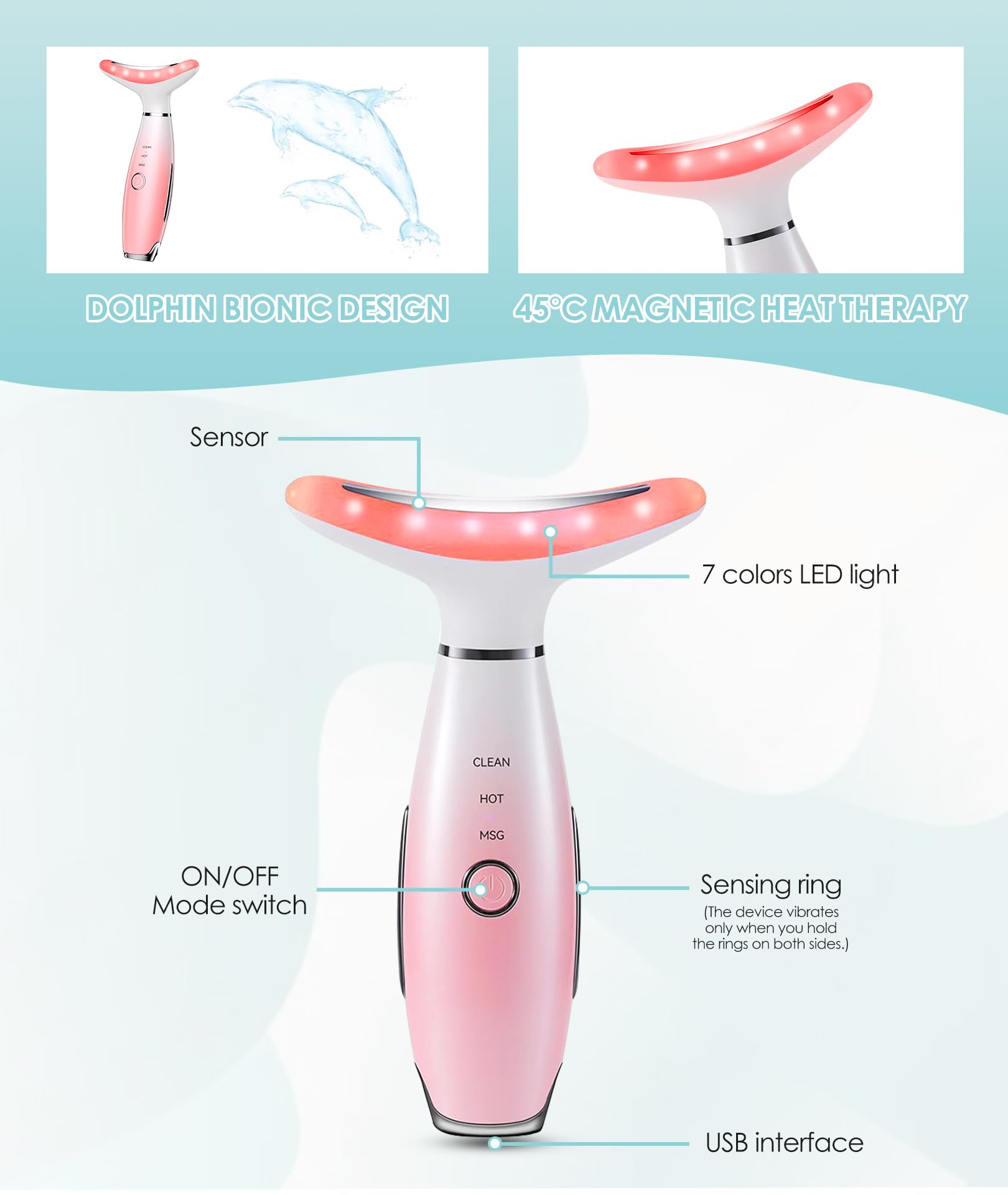 ELISHINE device thermal feature provides gentle warmth during use