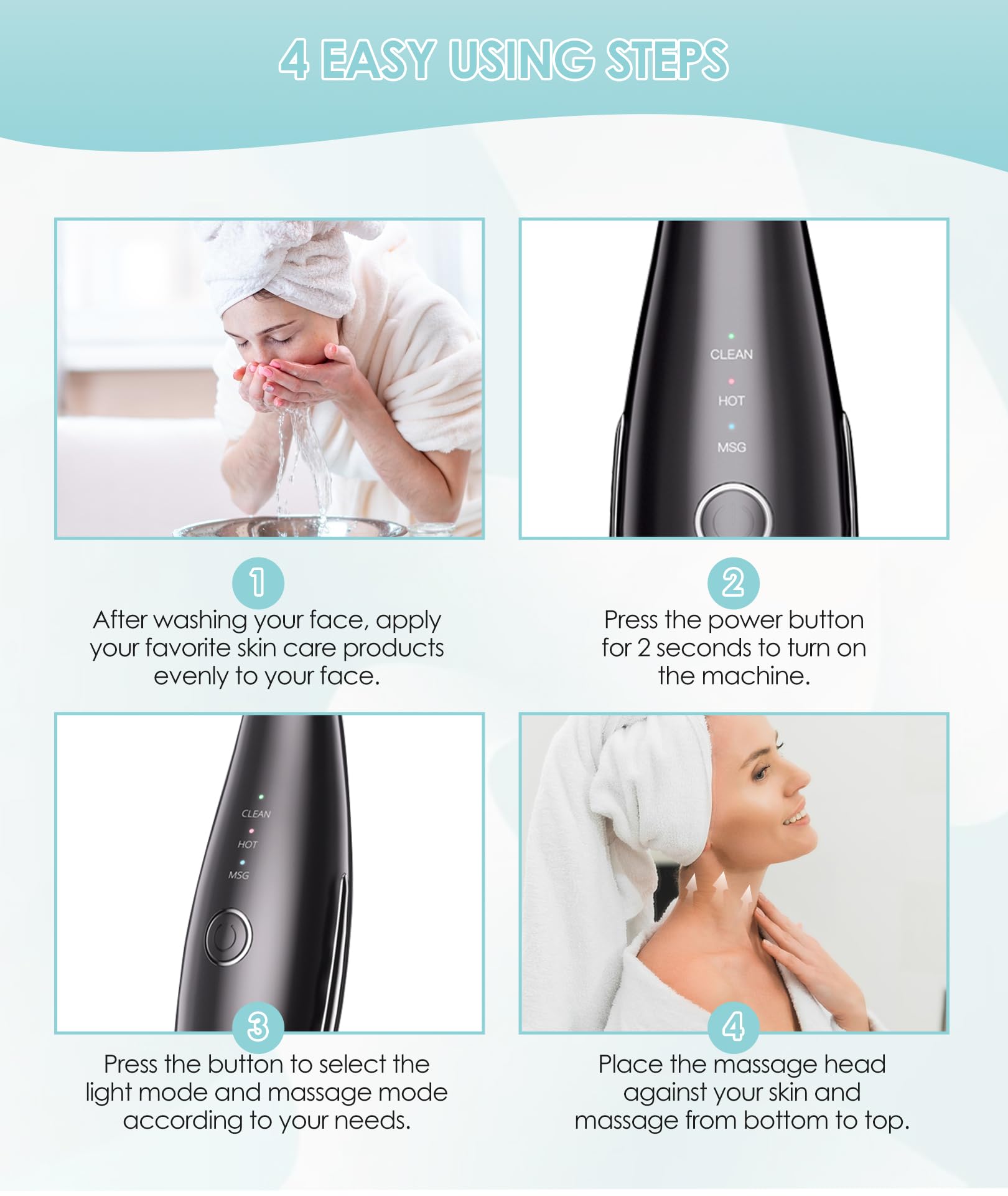 ELISHINE compact portable design ideal for travel.