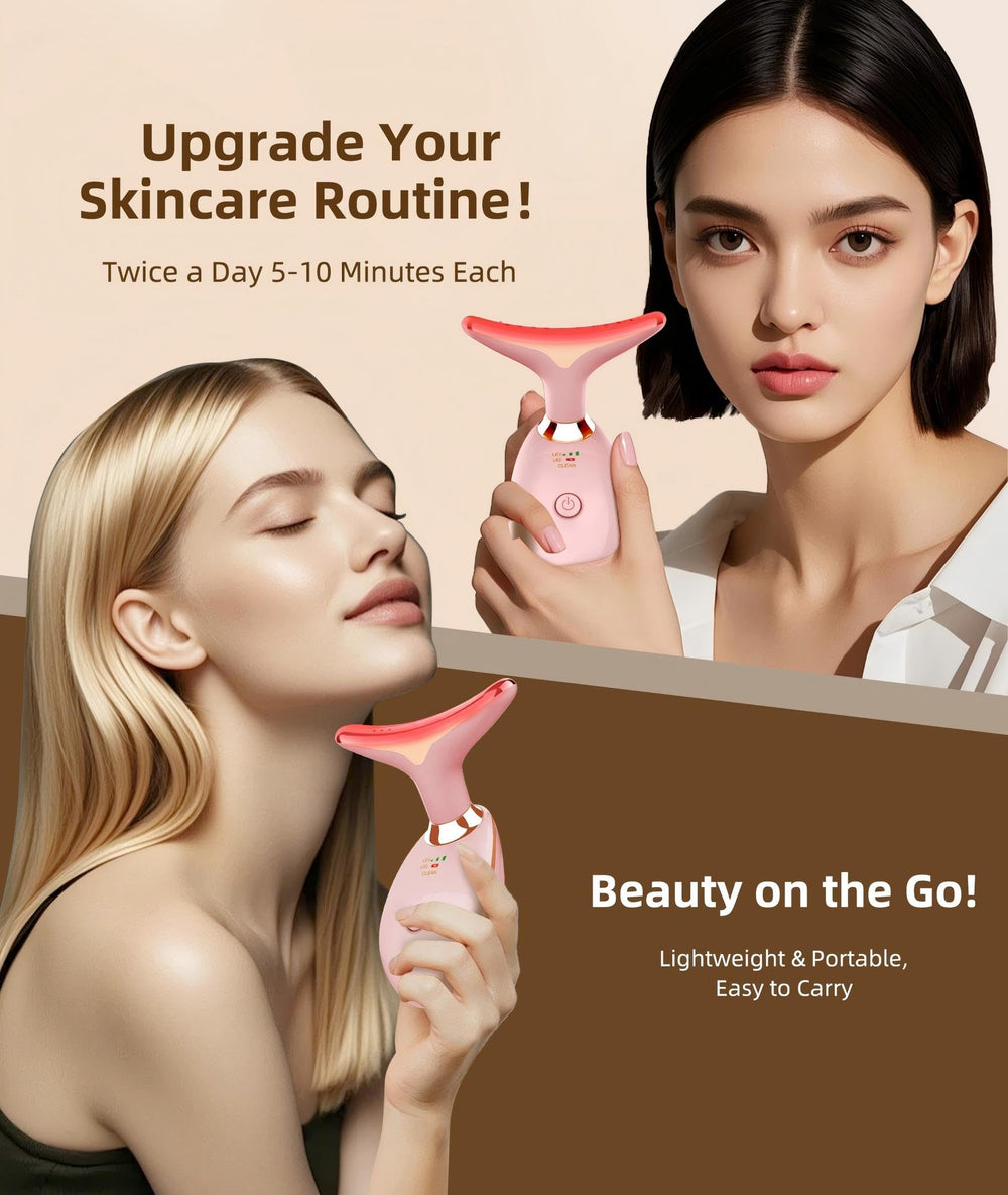 Vibration and heat therapy enhance absorption of your skincare products