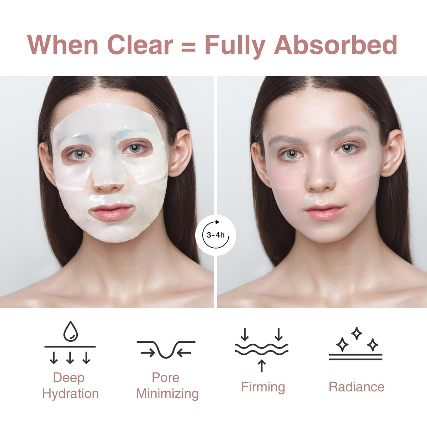 Eyes and mouth areas covered with Elixbloom mask for targeted care