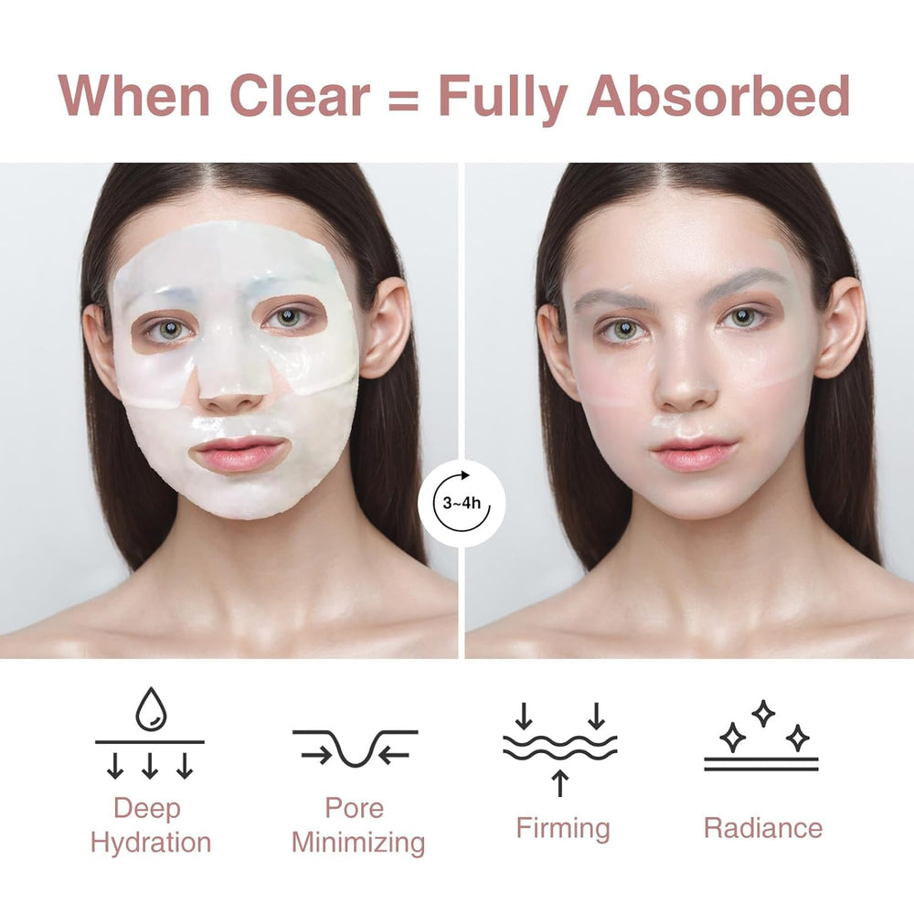 Eyes and mouth areas covered with Elixbloom mask for targeted care