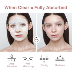 Eyes and mouth areas covered with Elixbloom mask for targeted care