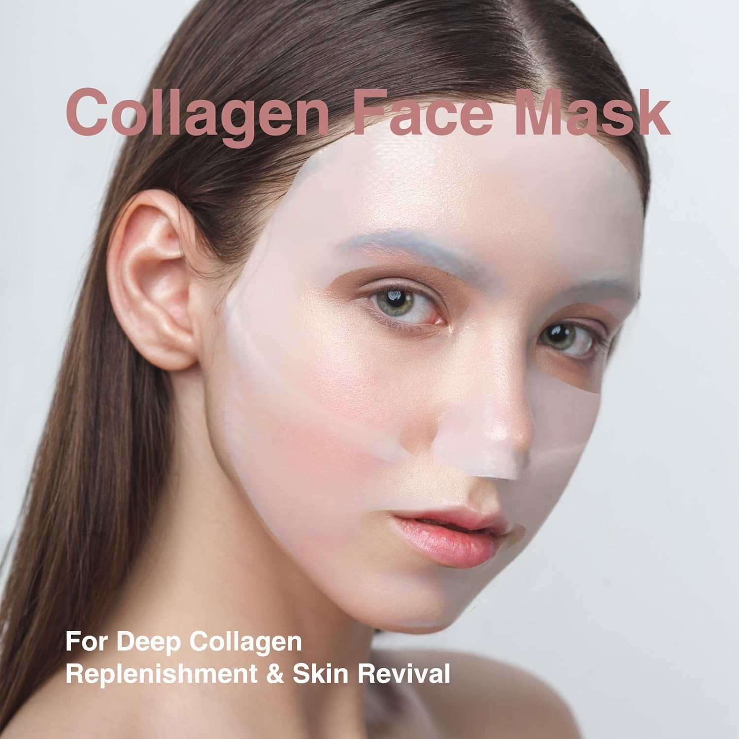 Closeup texture of Elixbloom Bio-Collagen Face Mask