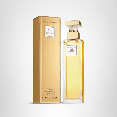 Elizabeth Arden 5th Avenue woman applying fragrance for daily confidence