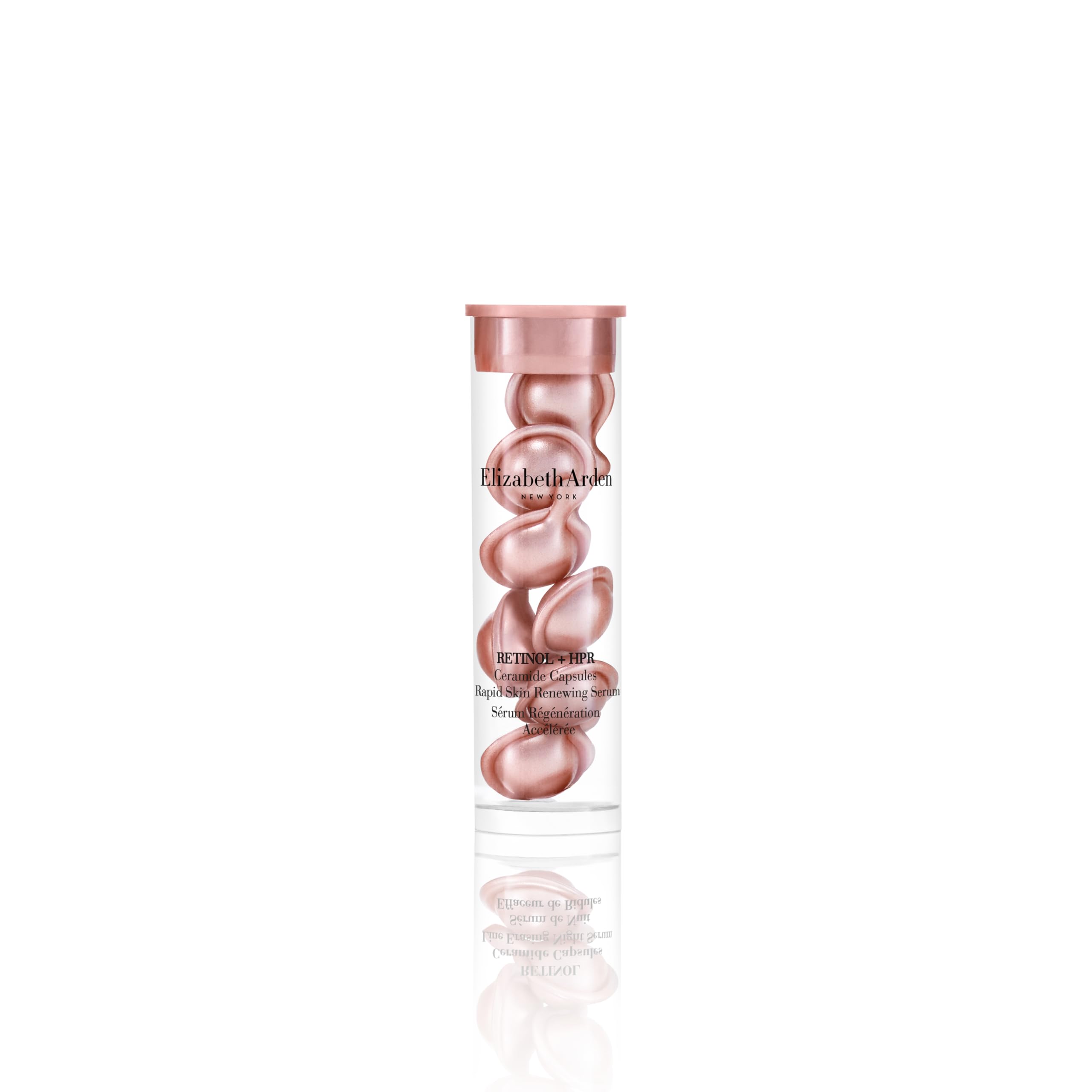 Cápsulas de retinol HPR de Elizabeth Arden para renovación de la piel sin irritación.