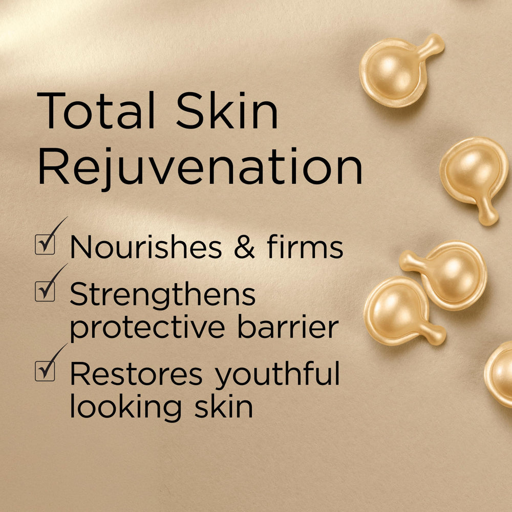 Elizabeth Arden Ceramide Serum Capsules before-and-after style closeup.