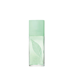 Elizabeth Arden Green Tea bottle side shows compact, travel-ready design.